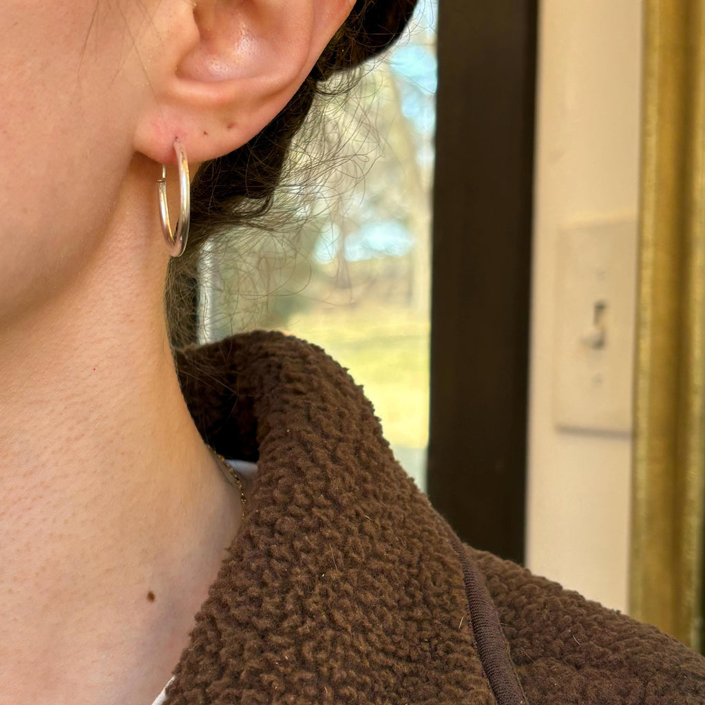 Sterling Silver Polished 2mm Endless Hoop Earrings