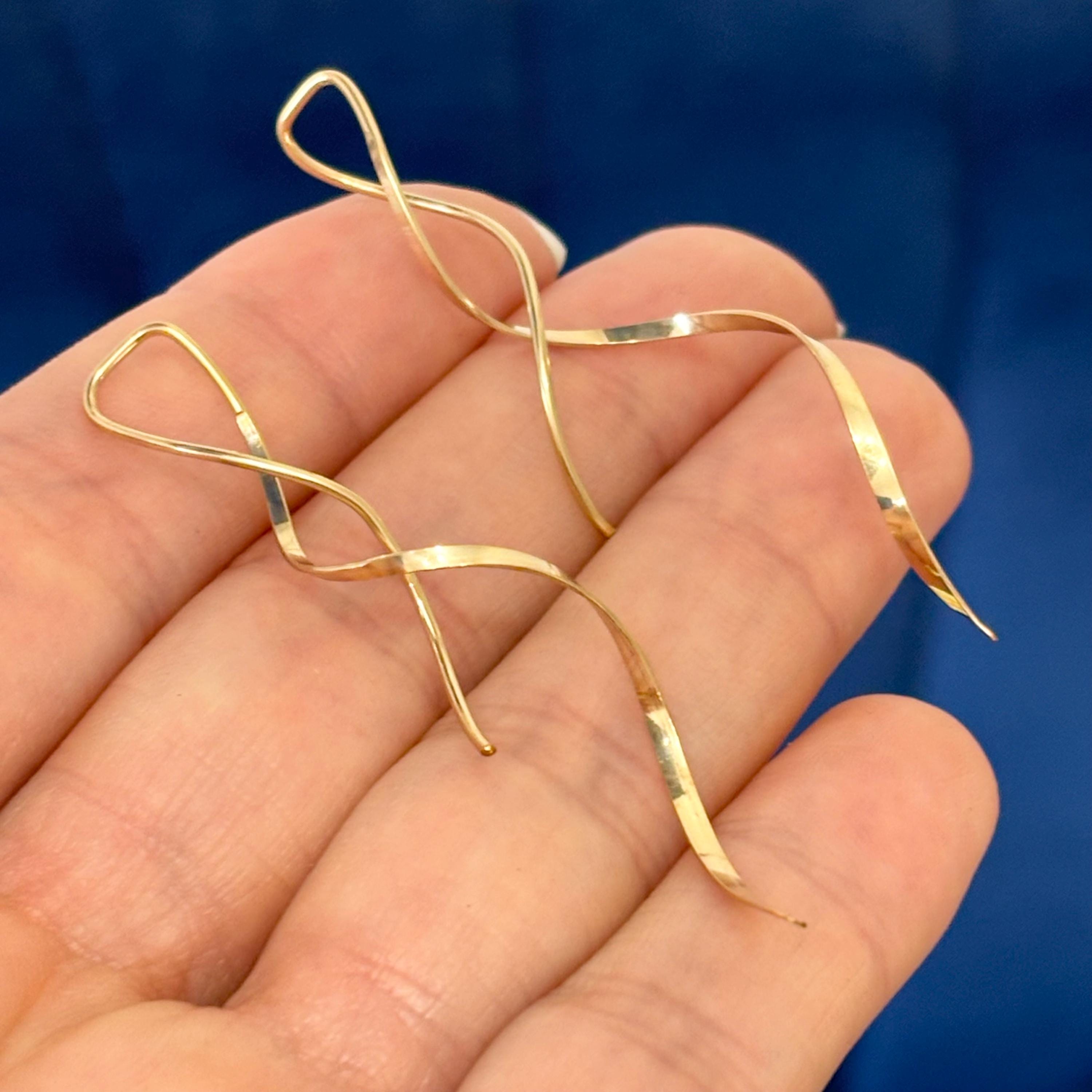 14/20 Yellow Gold-filled Twist Earrings