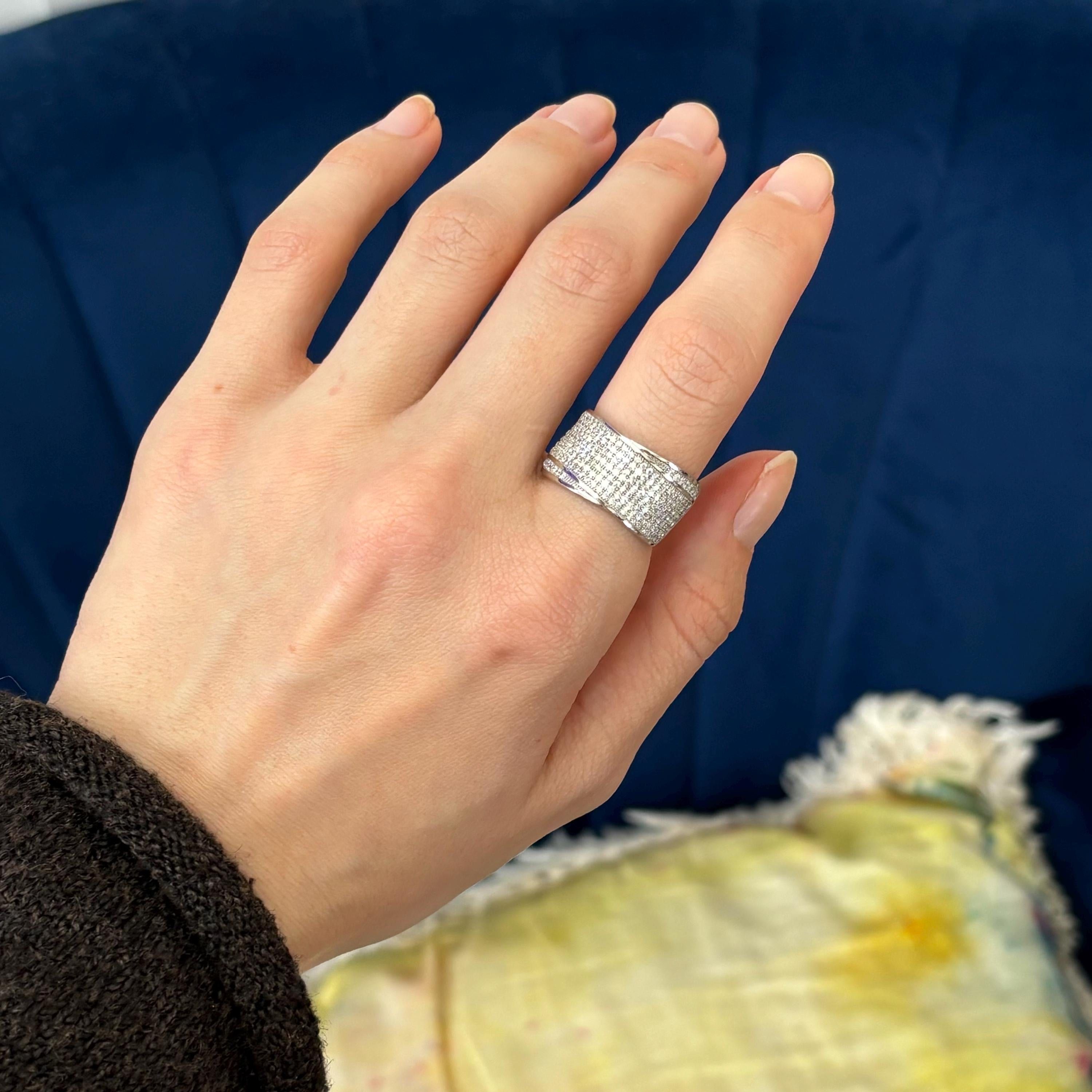 Sterling Silver and Cubic Zirconia (CZ) Brilliant Embers Ring