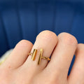 Bronze Parallel Bar Adjustable Asymmetric Ring