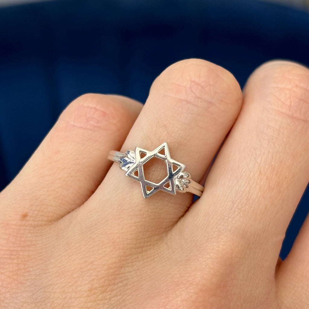 Sterling Silver Star of David Ring
