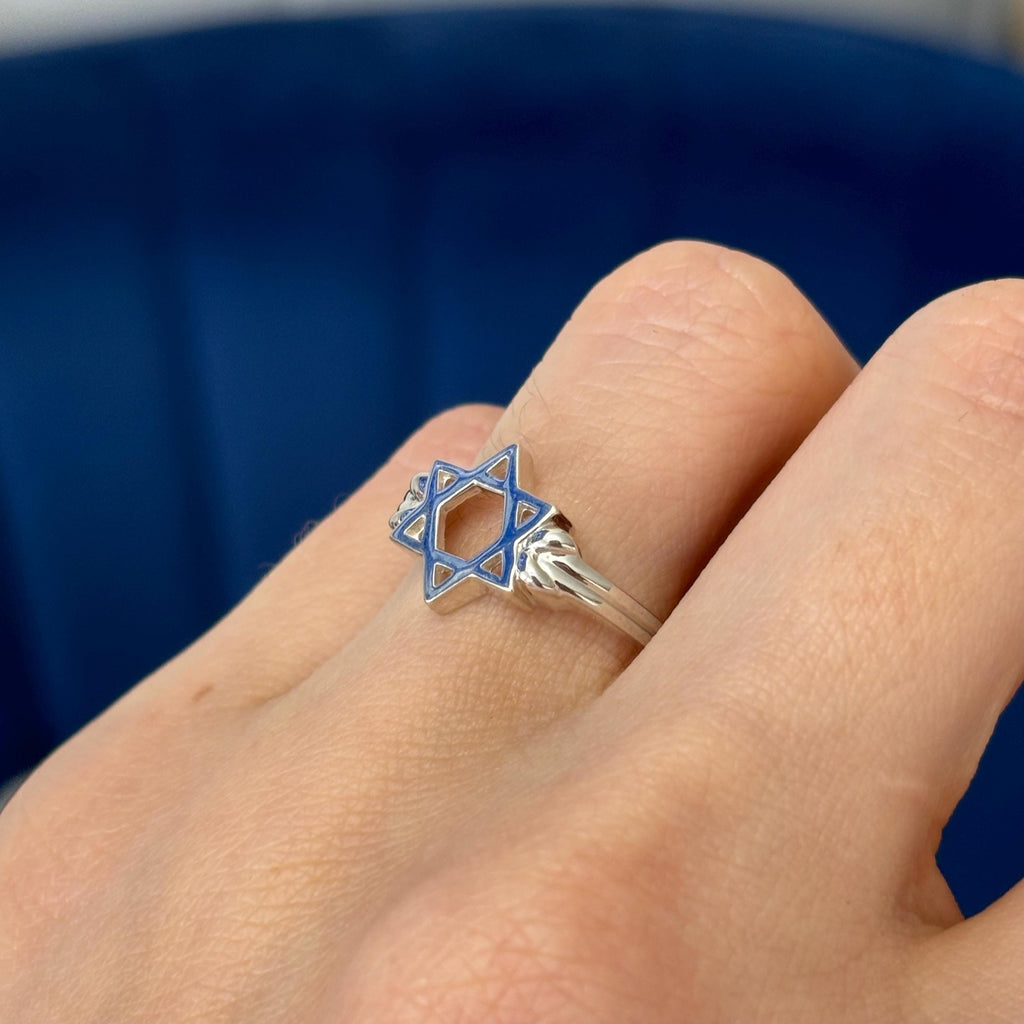 Sterling Silver Star of David Ring