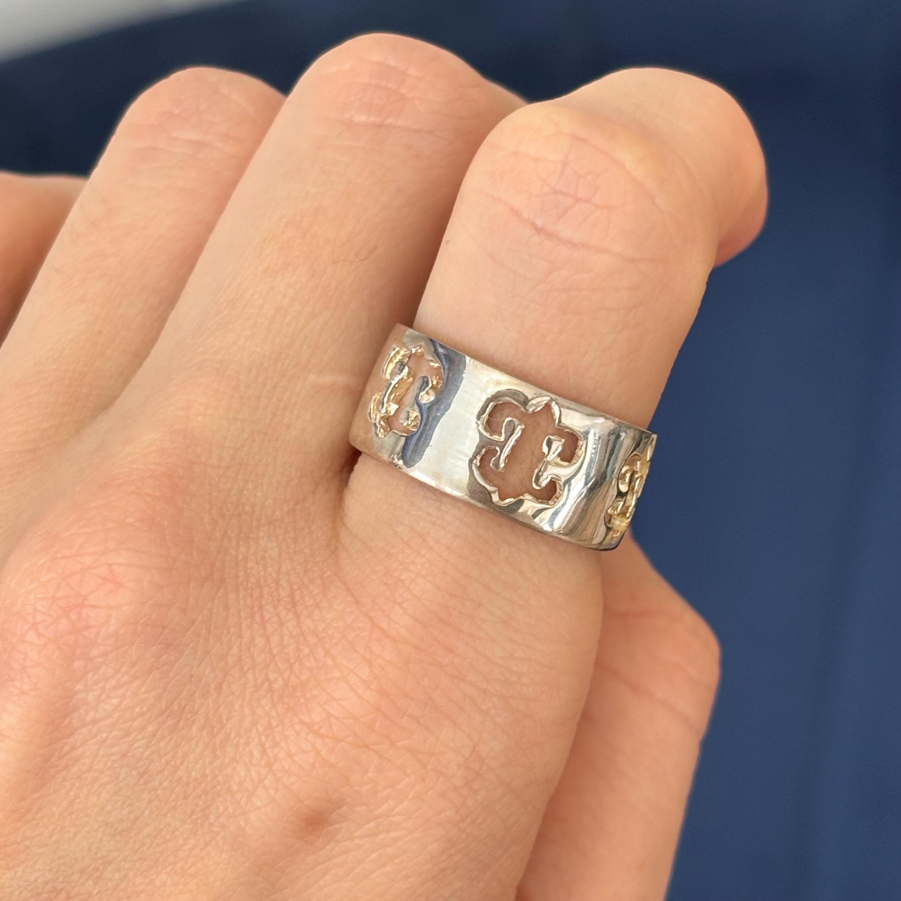 Sterling Silver Fleur De Lis Ring