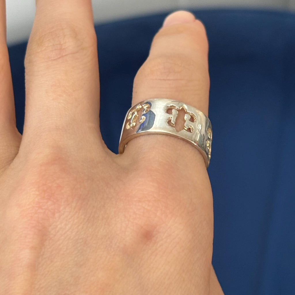 Sterling Silver Fleur De Lis Ring