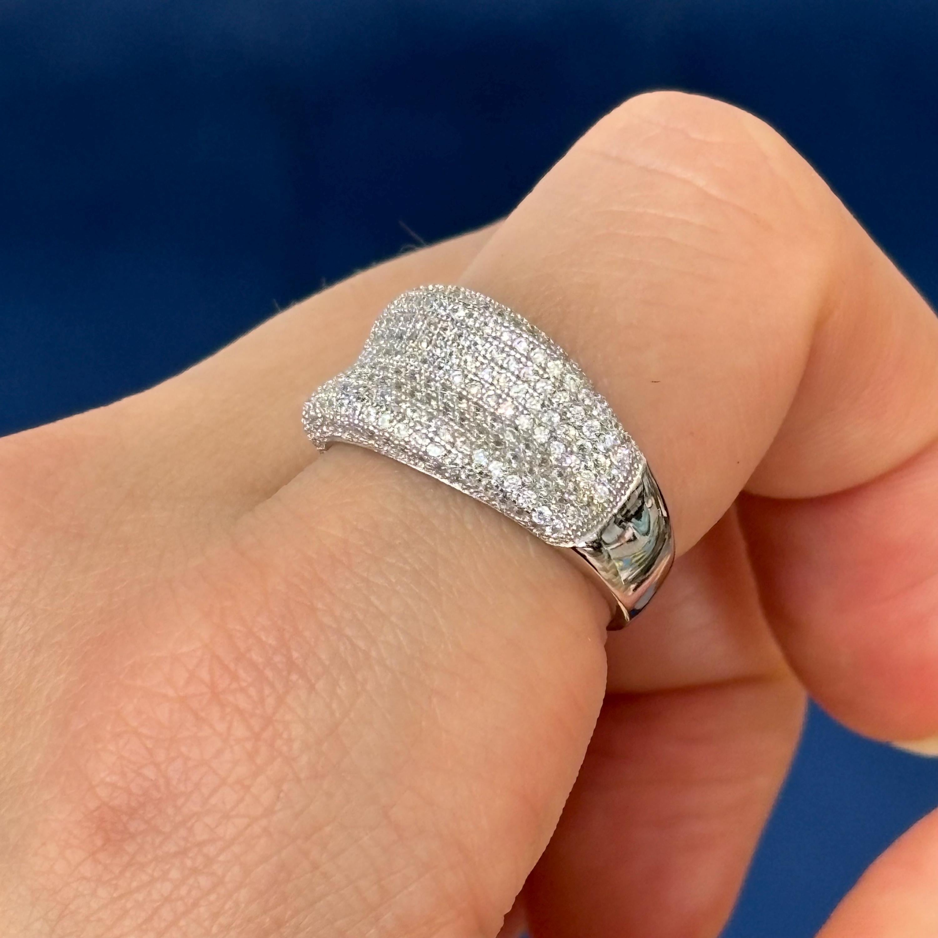 Sterling Silver Rhodium-plated (CZ) Brilliant Embers Ring