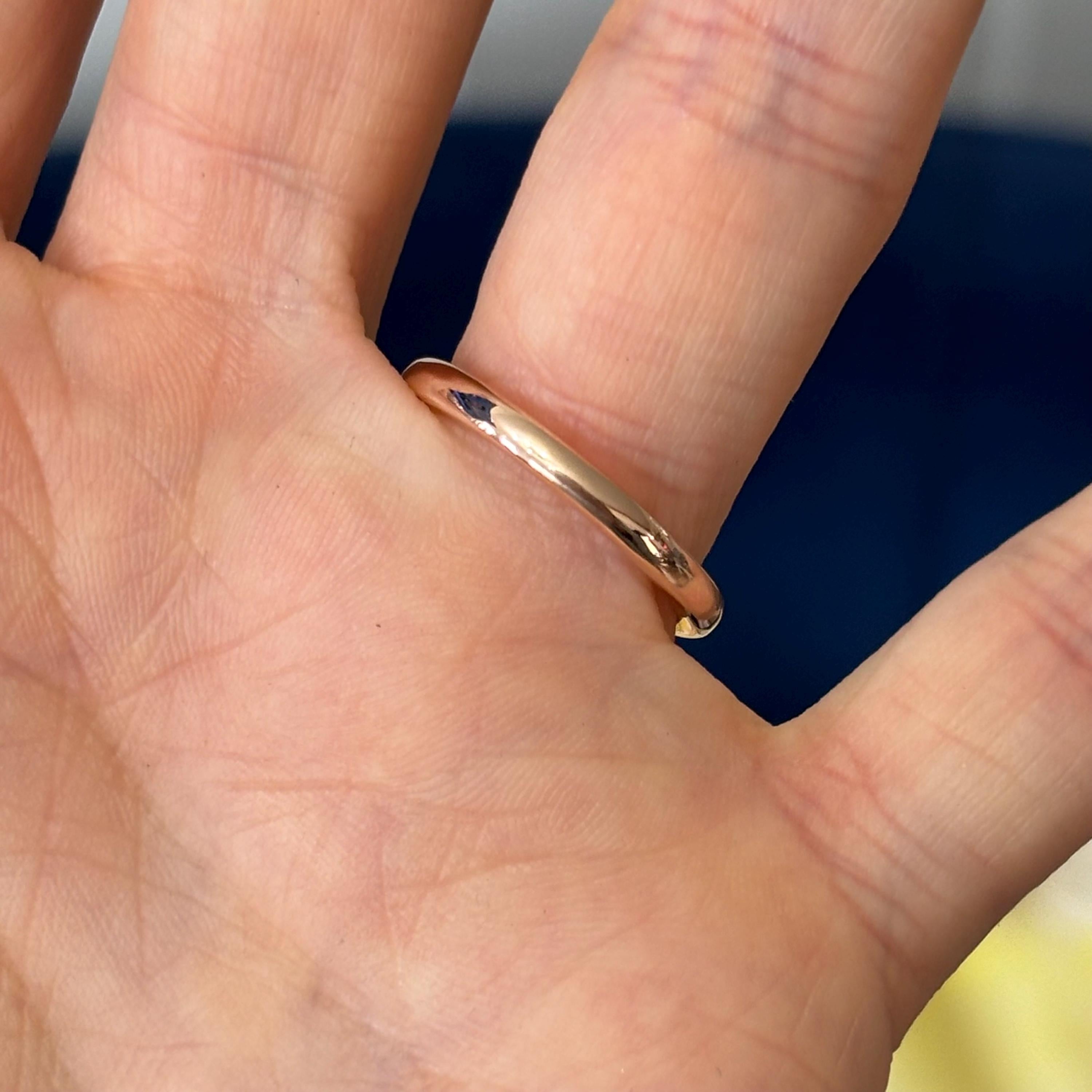 Sterling Silver Stackable Rose Gold-plated Awareness Ribbon Ring