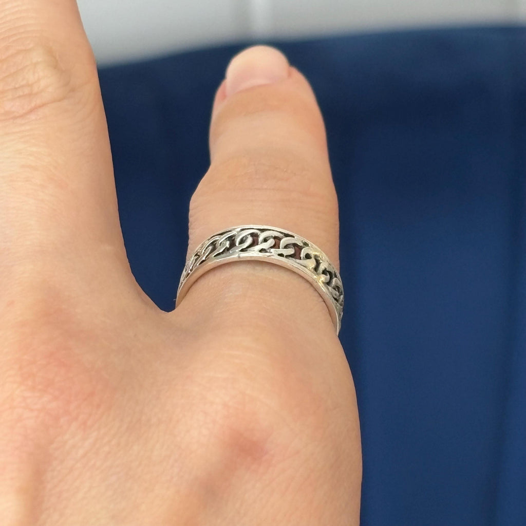 Sterling Silver Antiqued Band