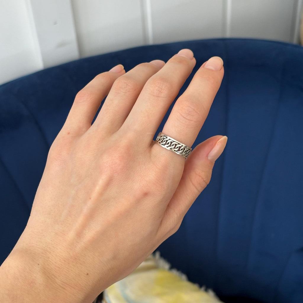 Sterling Silver Antiqued Band