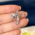 Sterling Silver CZ-Set Cowboy Boot, Stirrup and Horse Pendant