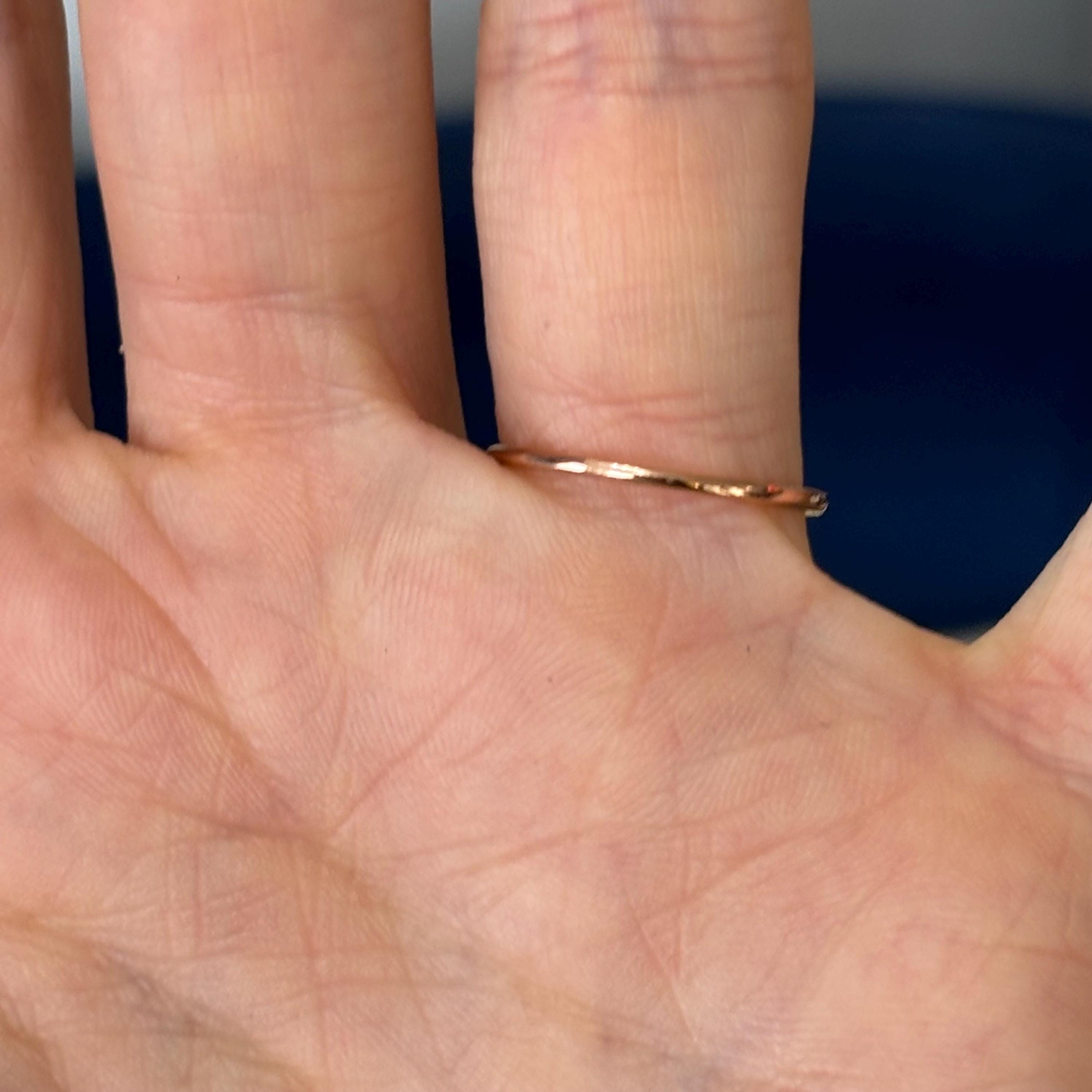 14k Rose Gold Celtic Knot  Irish Cross Ring