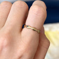 14k Gold Stackable Curvy Wave Ring