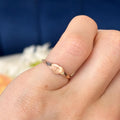14k Rose Gold Heart & Cross Youth Ring