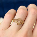 14k Gold Celtic Knot Irish Open-design Ring