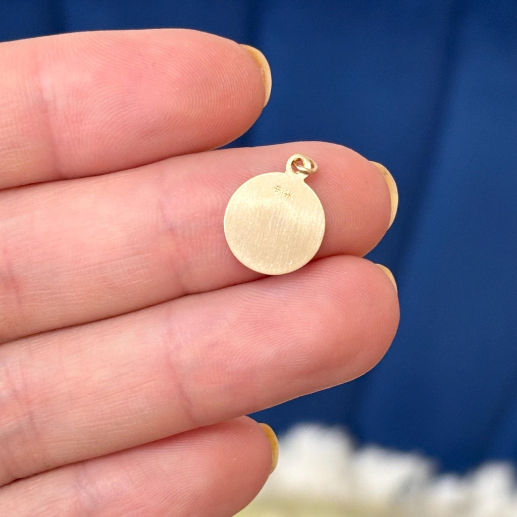 14k Gold St Elizabeth Seton Medal Charm