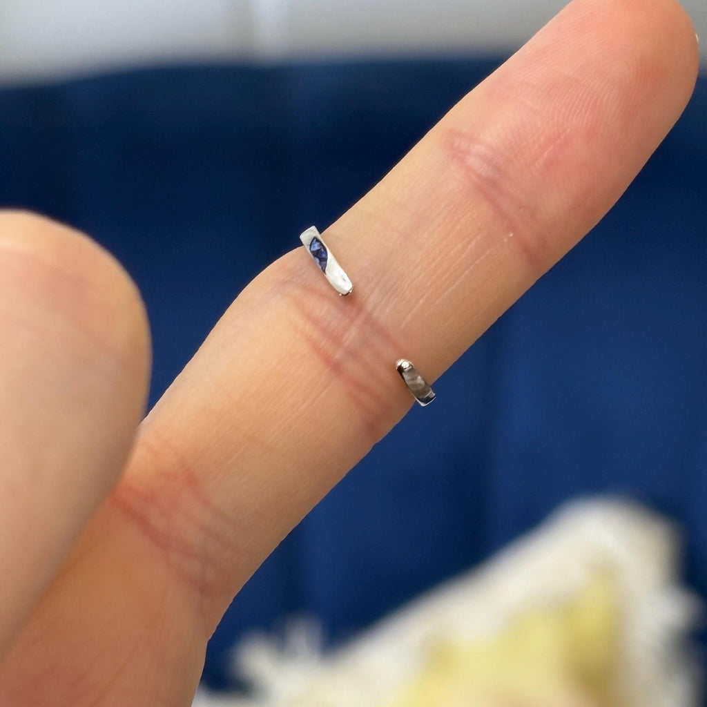 Sterling Silver Cubic Zirconia (CZ) Cross Toe Ring