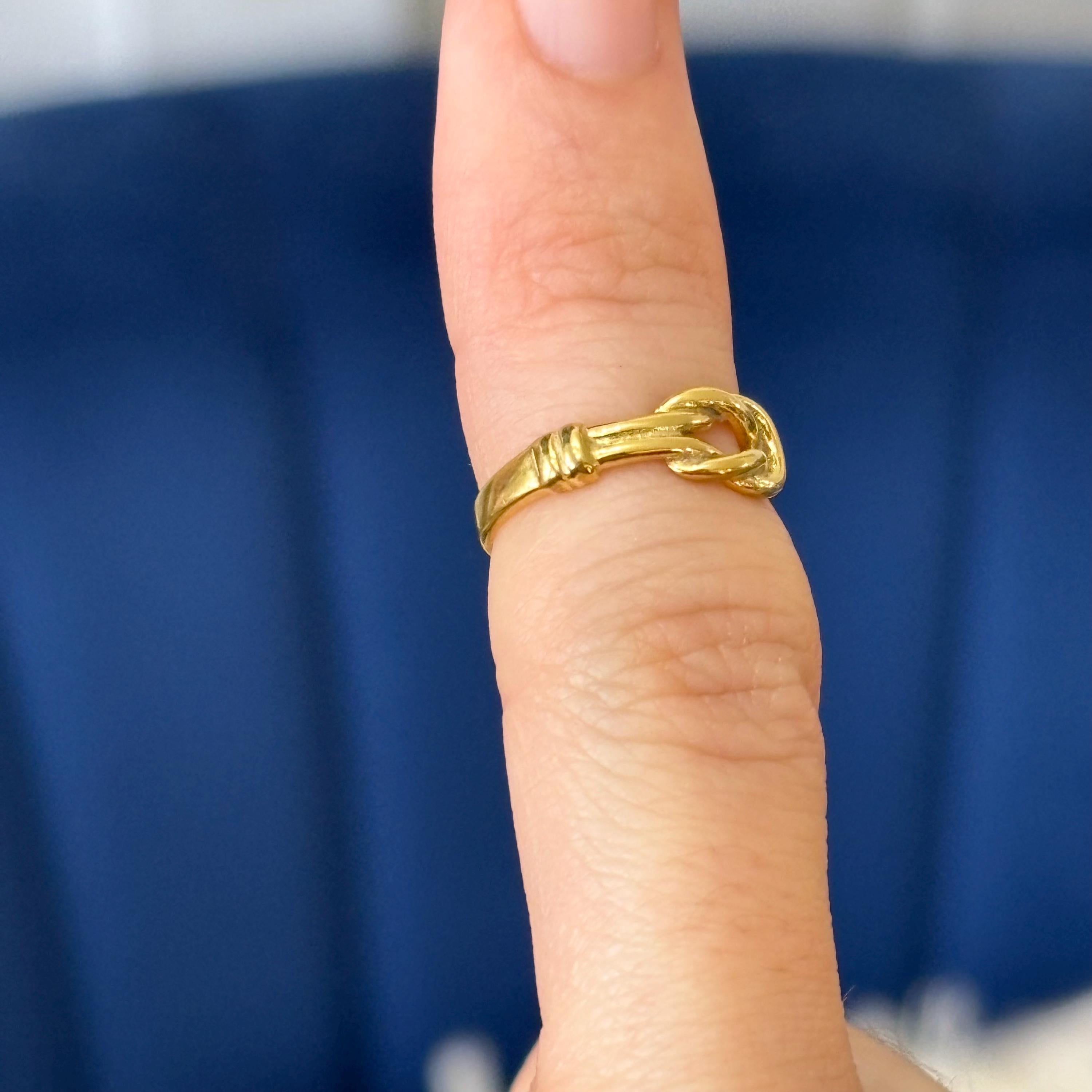 Sterling Silver Gold-tone Love Knot Toe Ring