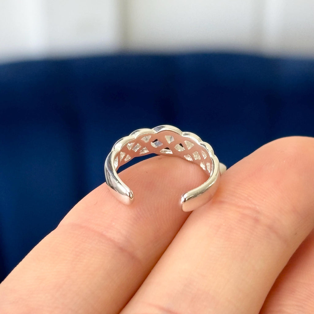 Sterling Silver Celtic Irish Weave Toe Ring