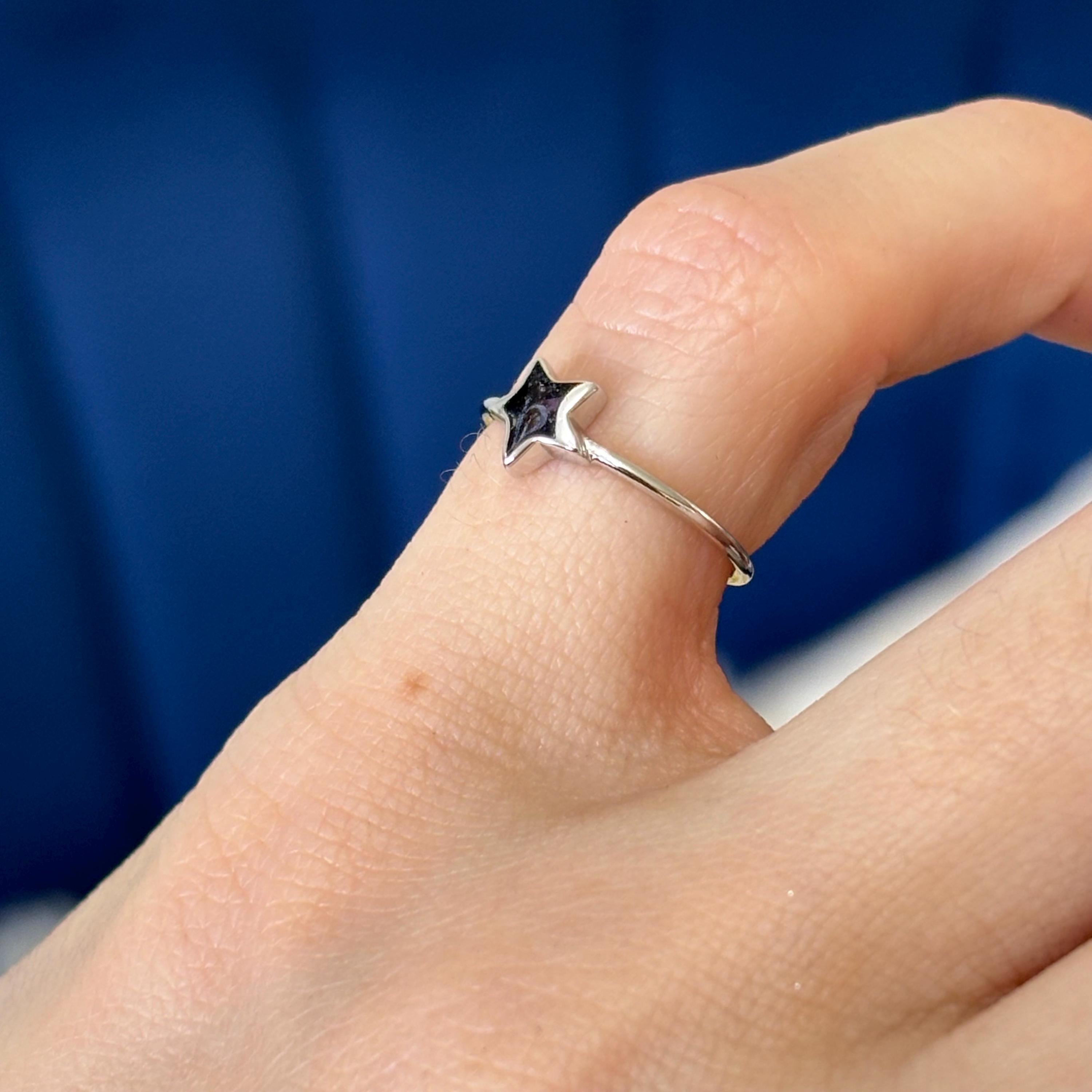 Sterling Silver Adjustable Star Toe Ring