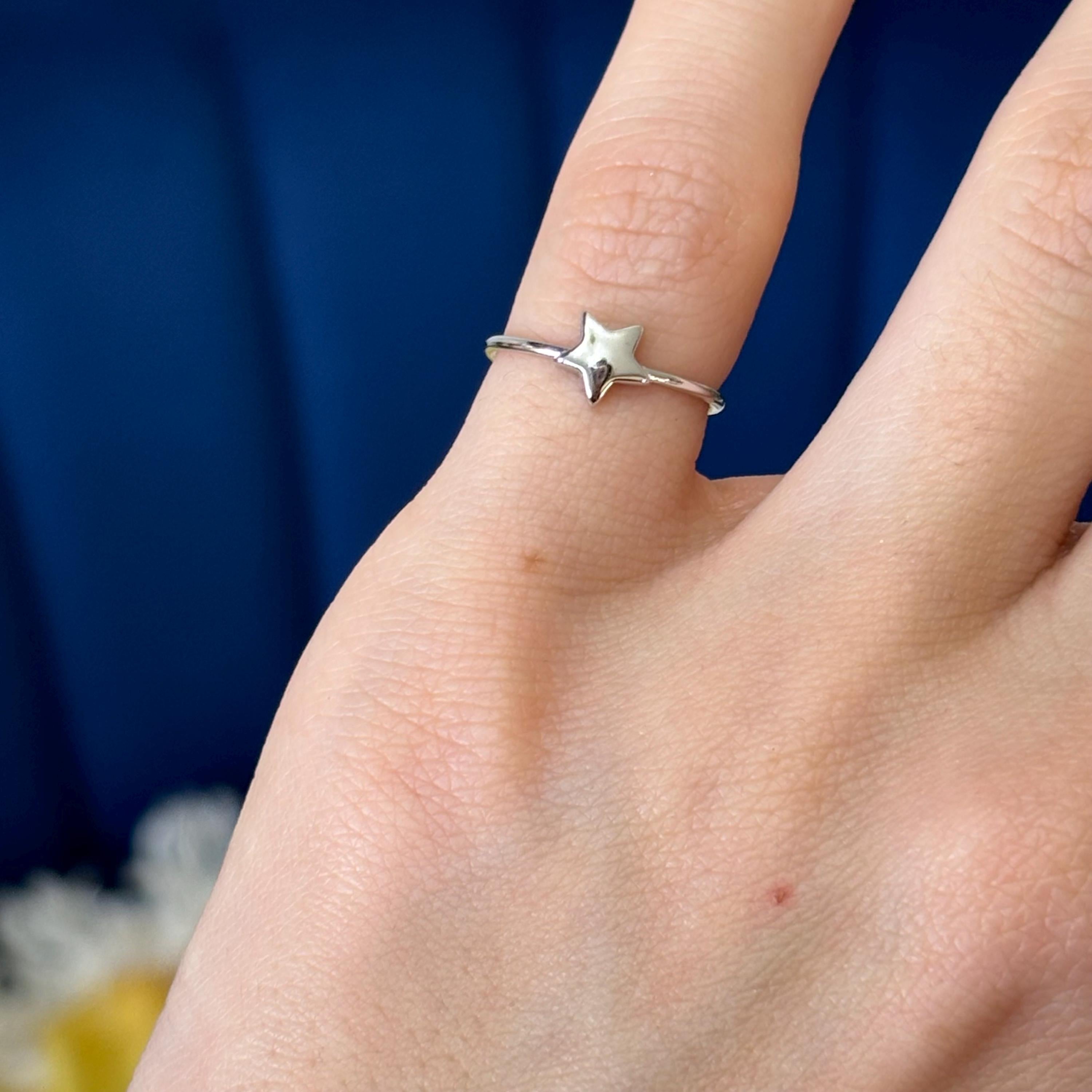 Sterling Silver Adjustable Star Toe Ring