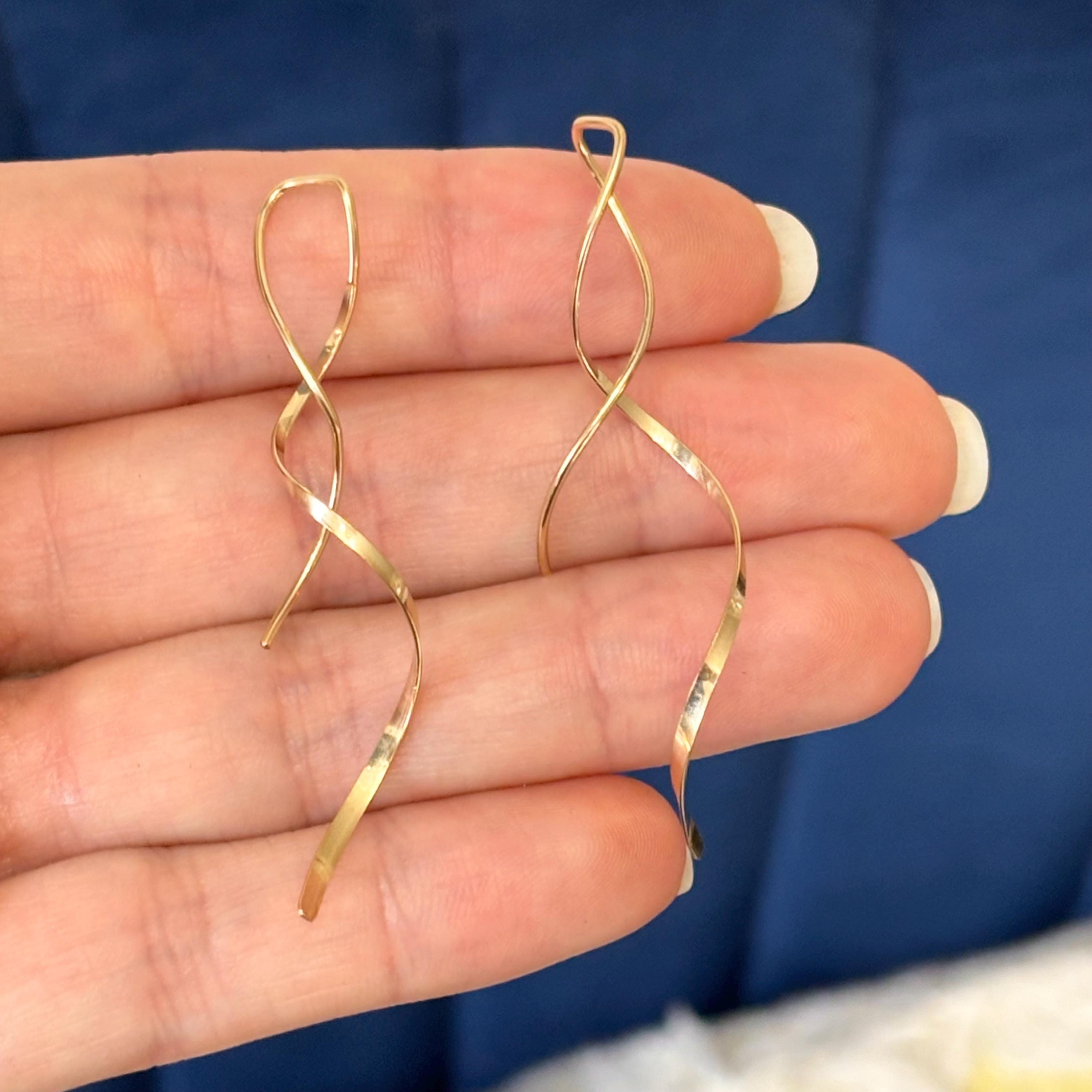 14/20 Yellow Gold-filled Twist Earrings