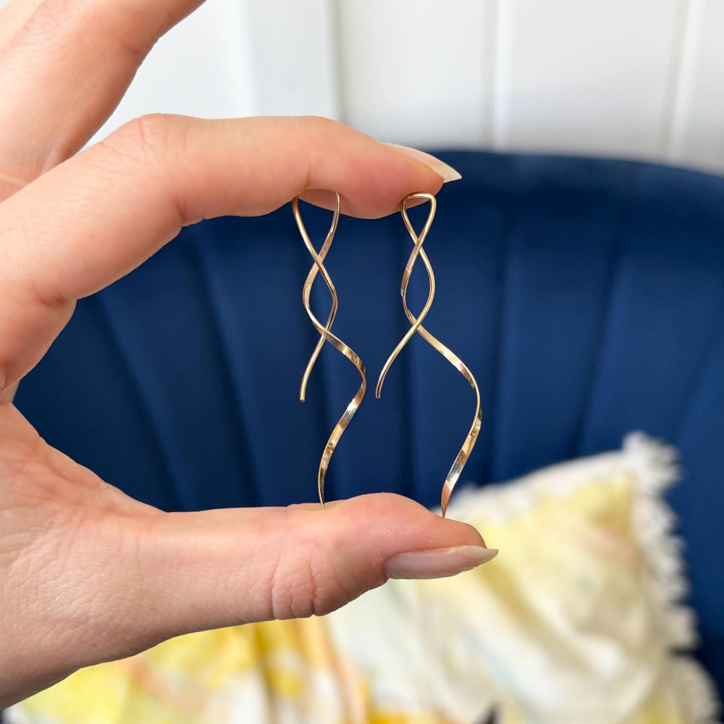 14/20 Yellow Gold-filled Twist Earrings