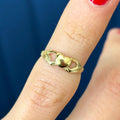 10k Gold Polished Celtic Claddagh Toe Ring
