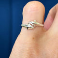 Sterling Silver Two Dolphins Toe Ring