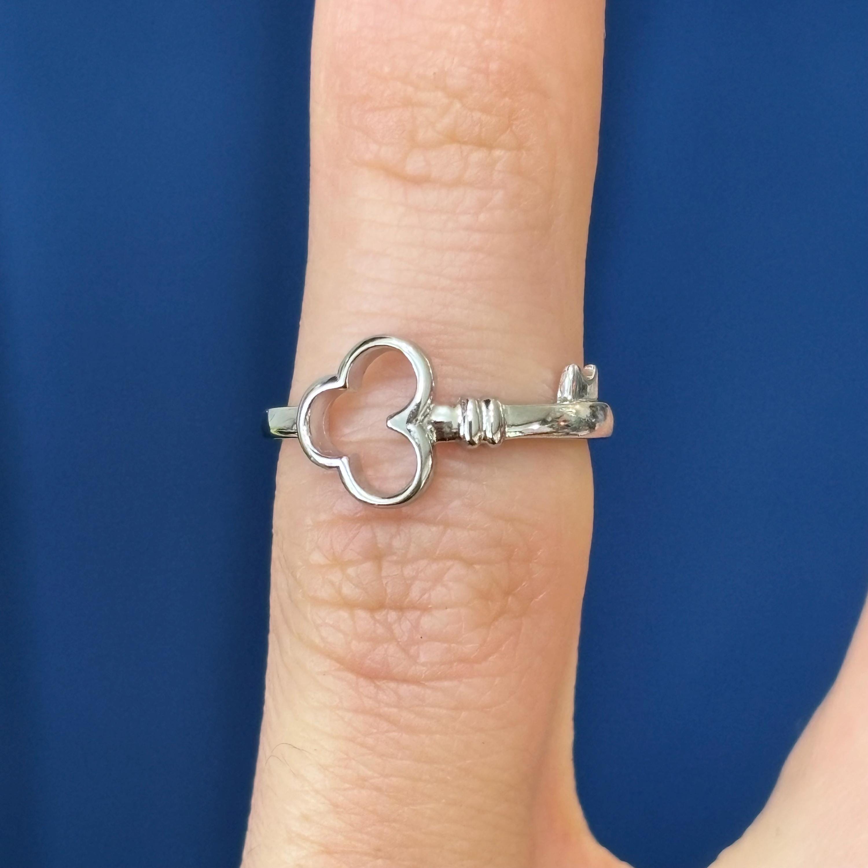 Sterling Silver Key Toe Ring