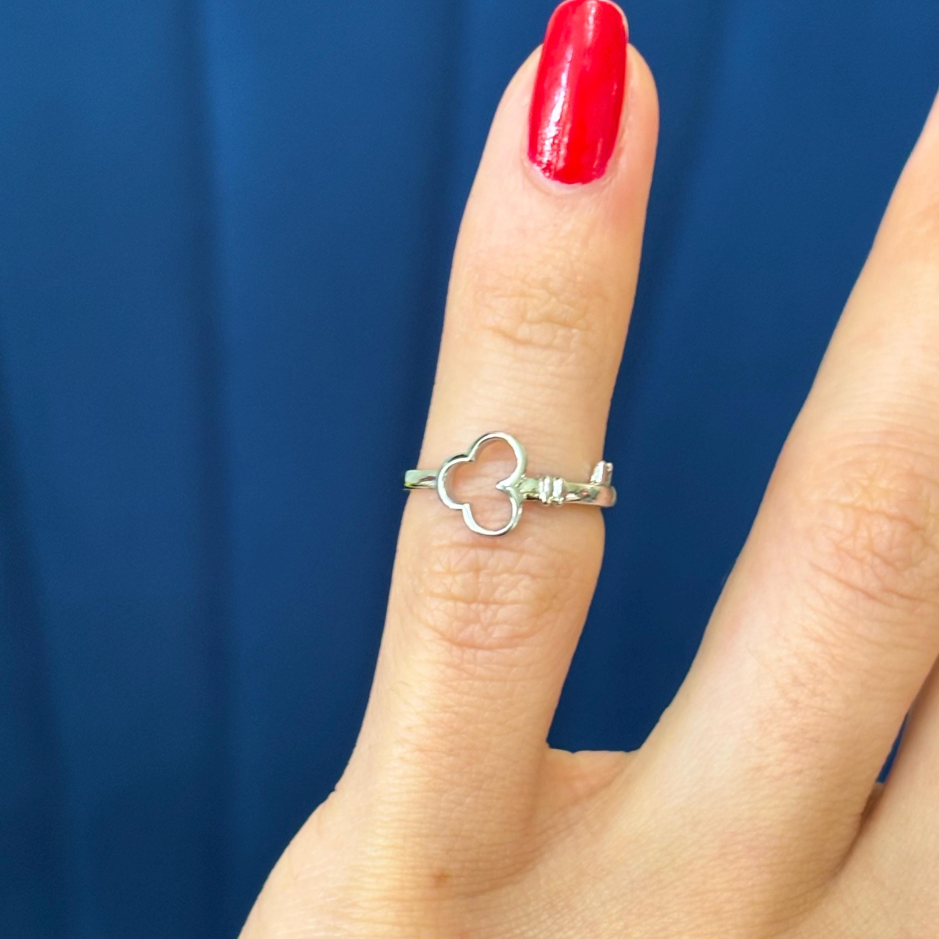 Sterling Silver Key Toe Ring
