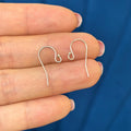 Sterling Silver 22 Gauge French Wire Earring Top With Ball End