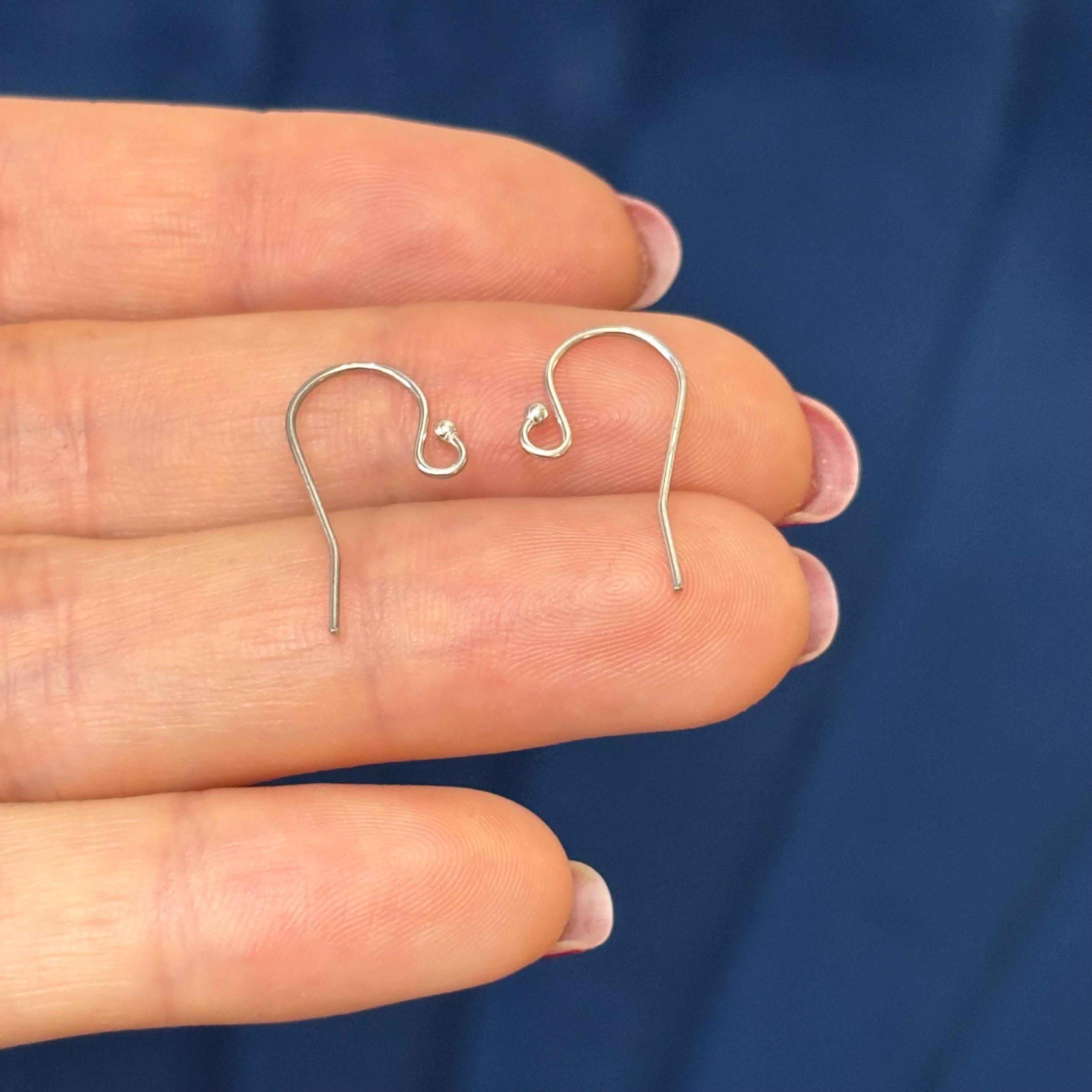 Sterling Silver 22 Gauge French Wire Earring Top With Ball End