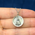 Sterling Silver St. Nicholas Medal 18”Necklace