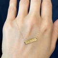 14k Yellow Gold Horizontal Dream Necklace