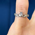 Sterling Silver Polished Celtic Claddagh Toe Ring