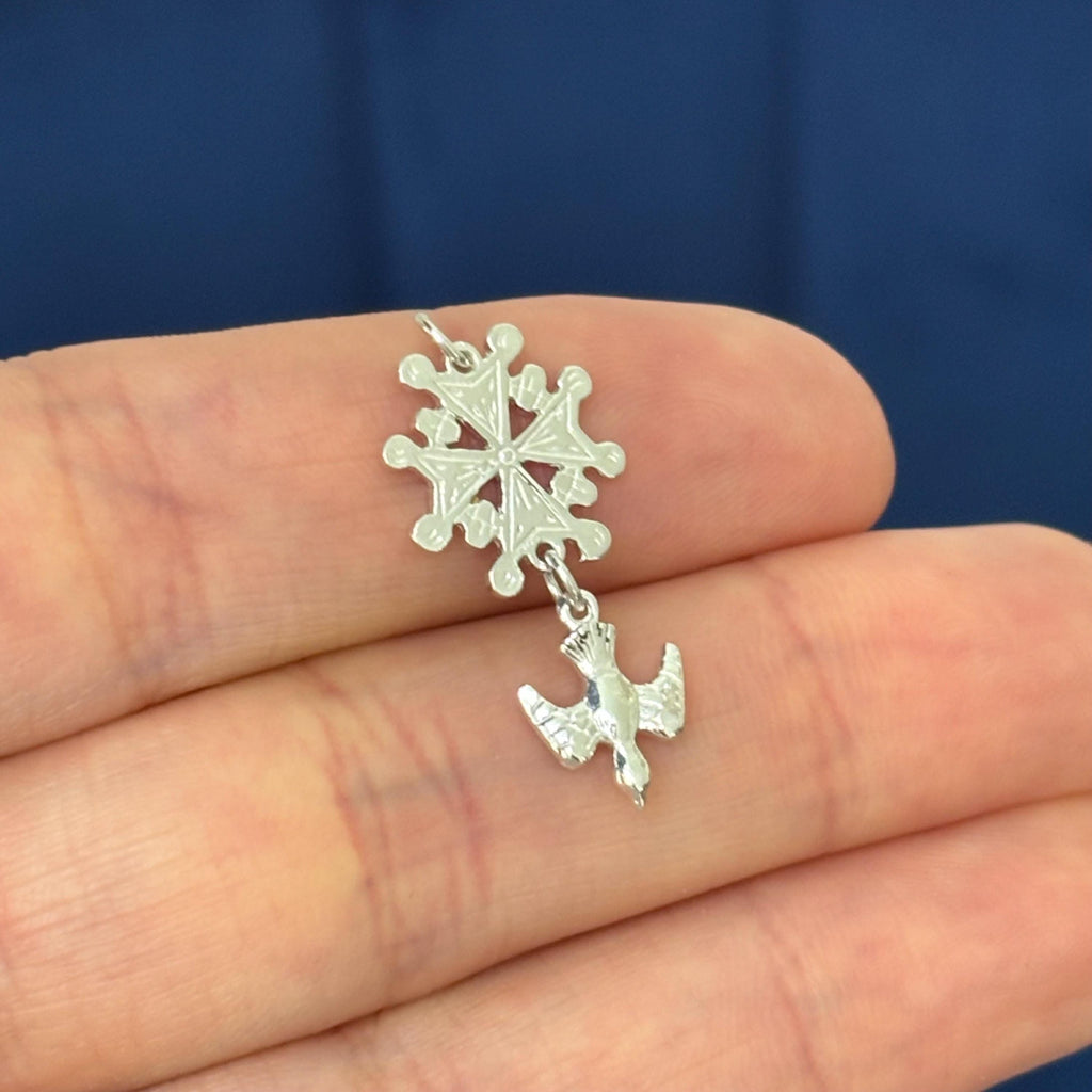 Sterling Silver Huguenot Cross Pendant