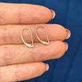 14k Rose Gold Pair of Leverback Settings