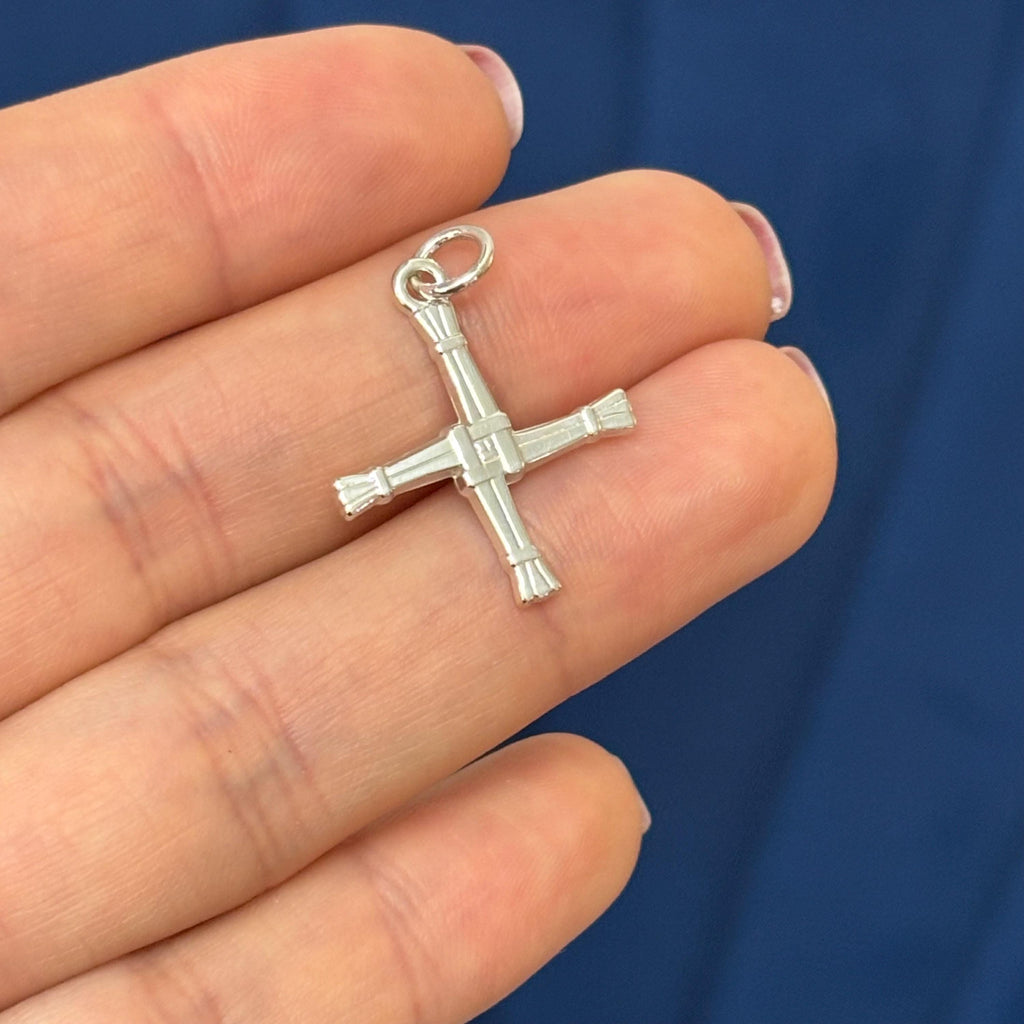 Sterling Silver St Bridget Cross  Pendant