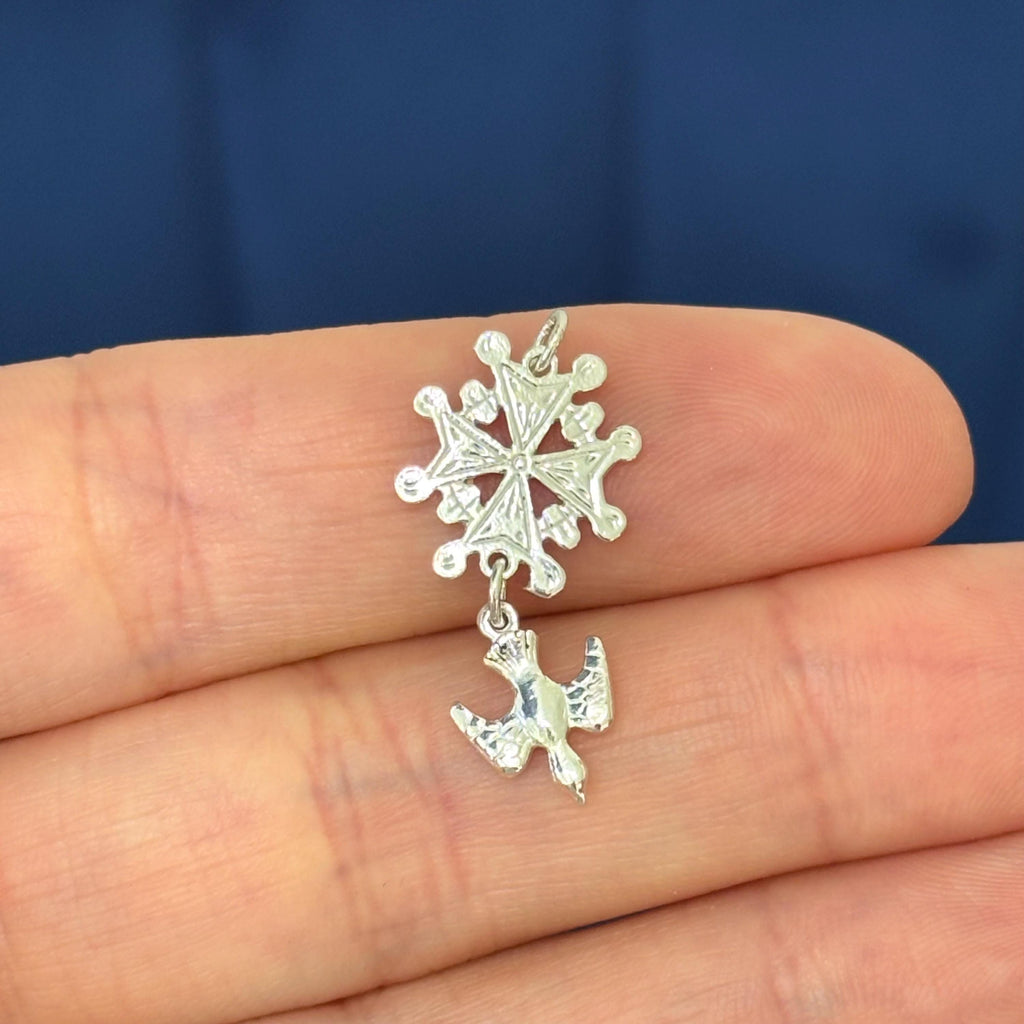 Sterling Silver Huguenot Cross Pendant