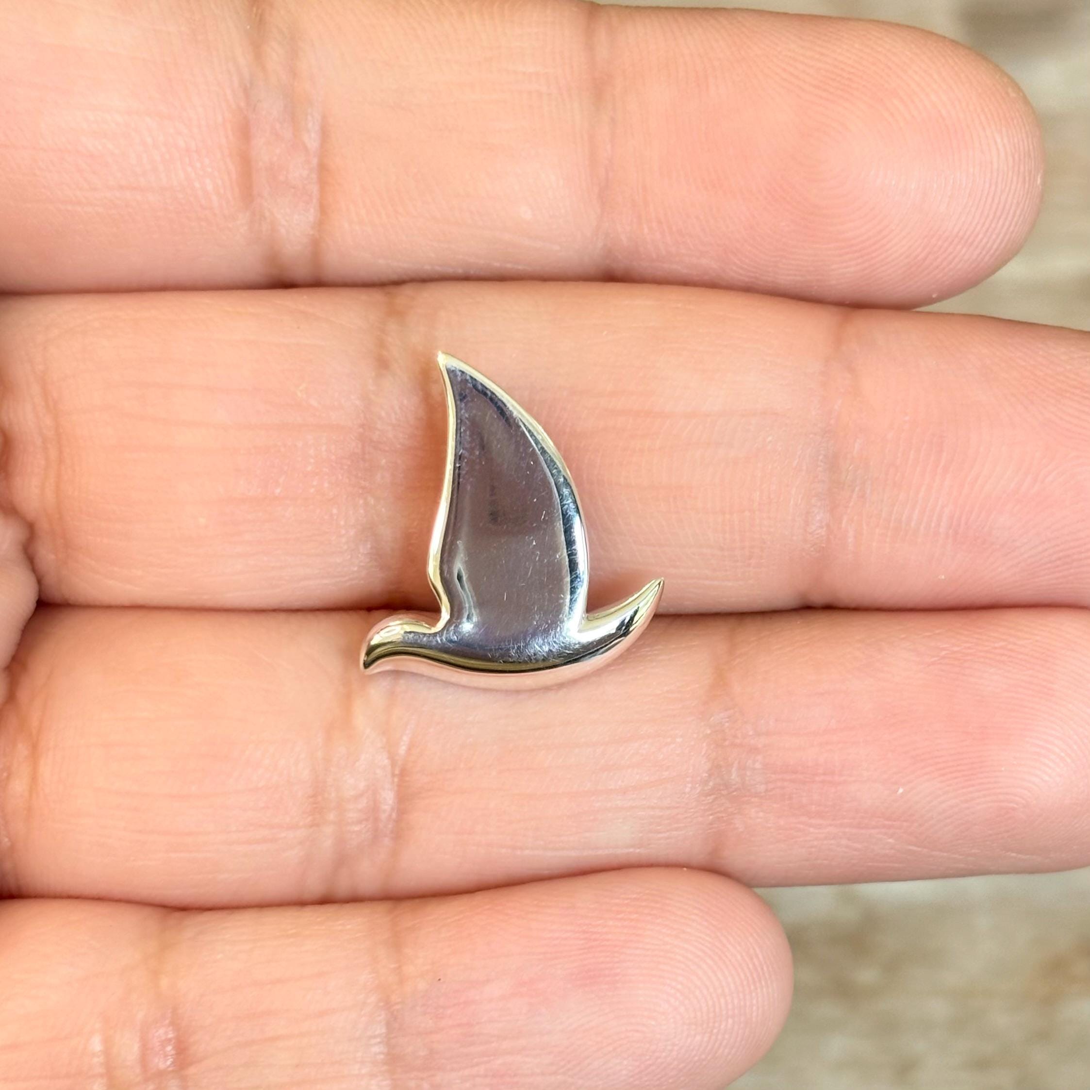 Sterling Silver Holy Spirit Dove Pendant Slide
