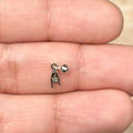 Sterling Silver Tiny Mano Cornuto Dangle Hand Charm