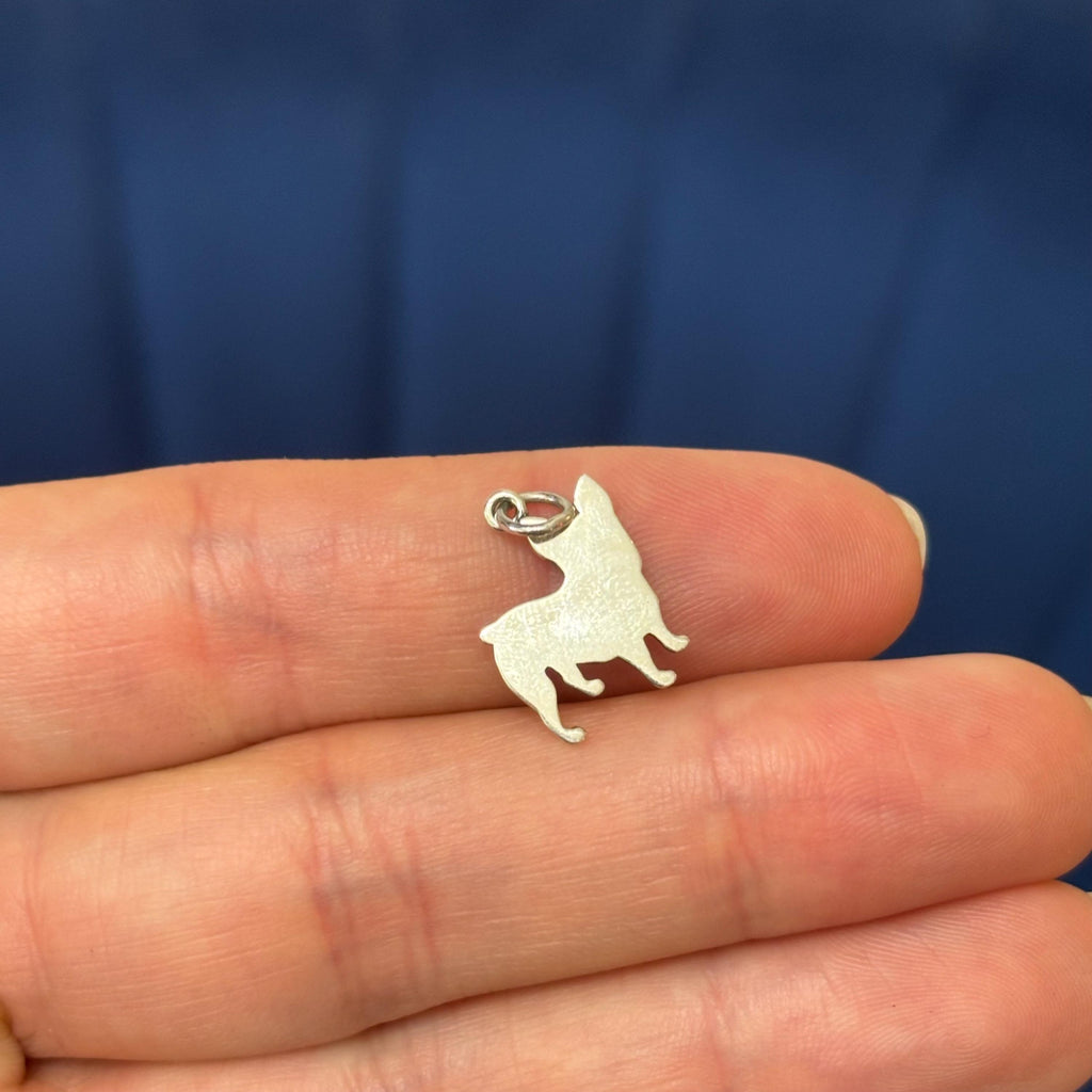 Sterling Silver French Bulldog Charm Pendant