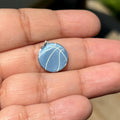 Sterling Silver Engravable Basketball Pendant