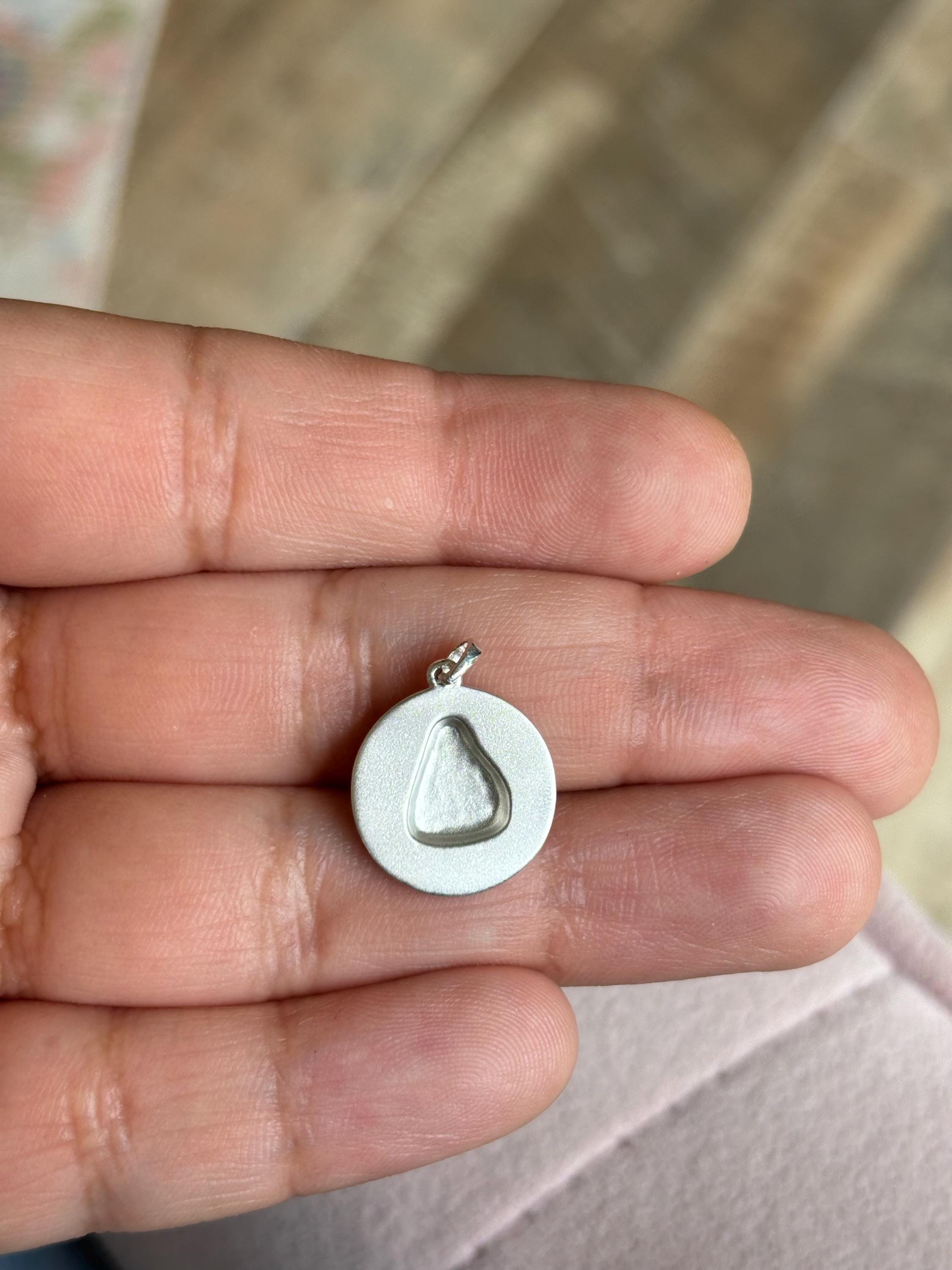 Sterling Silver Buddha Round Pendant