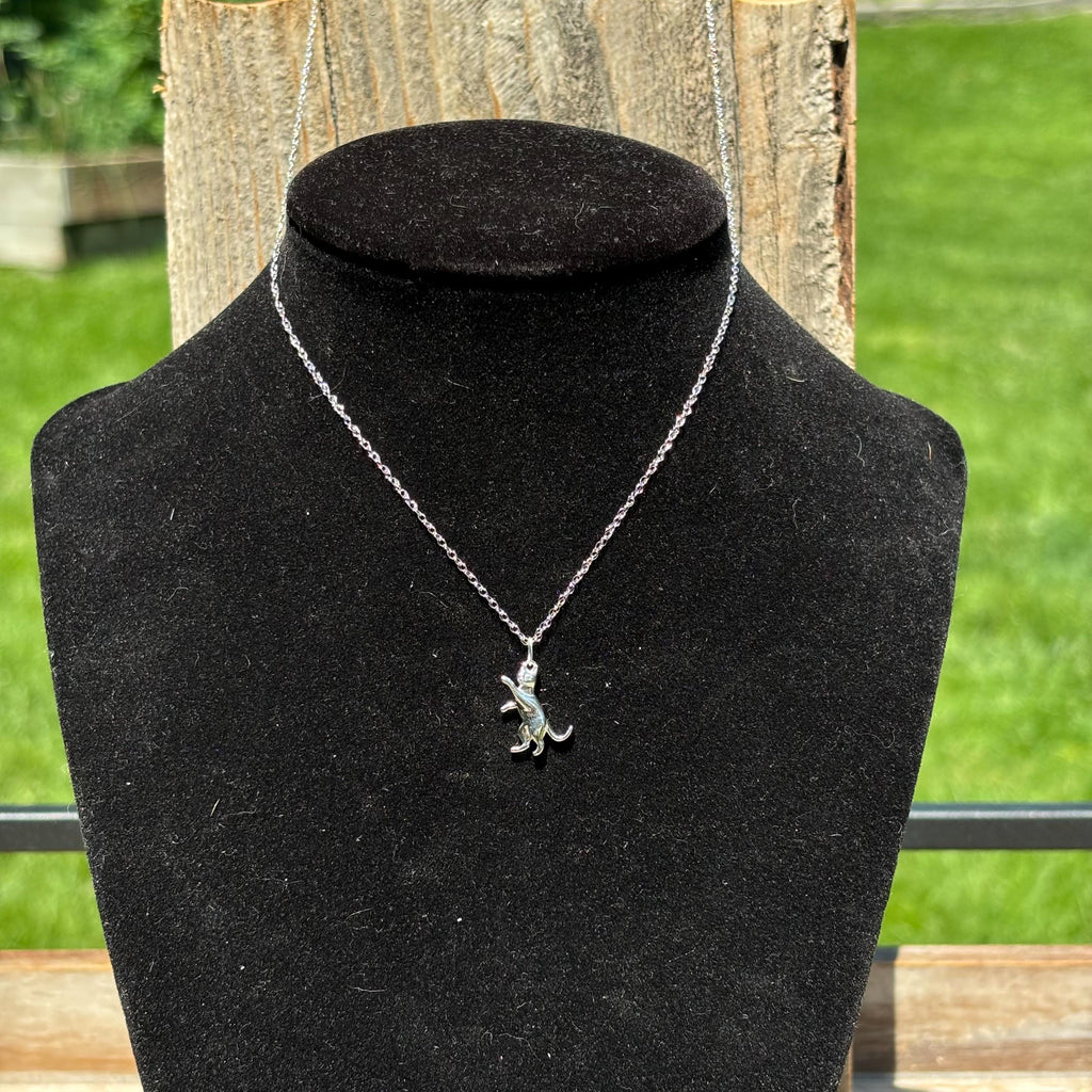 Sterling Silver Small Cat Charm Pendant