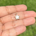 14K Yellow Gold and Mother of Pearl Star Pendant