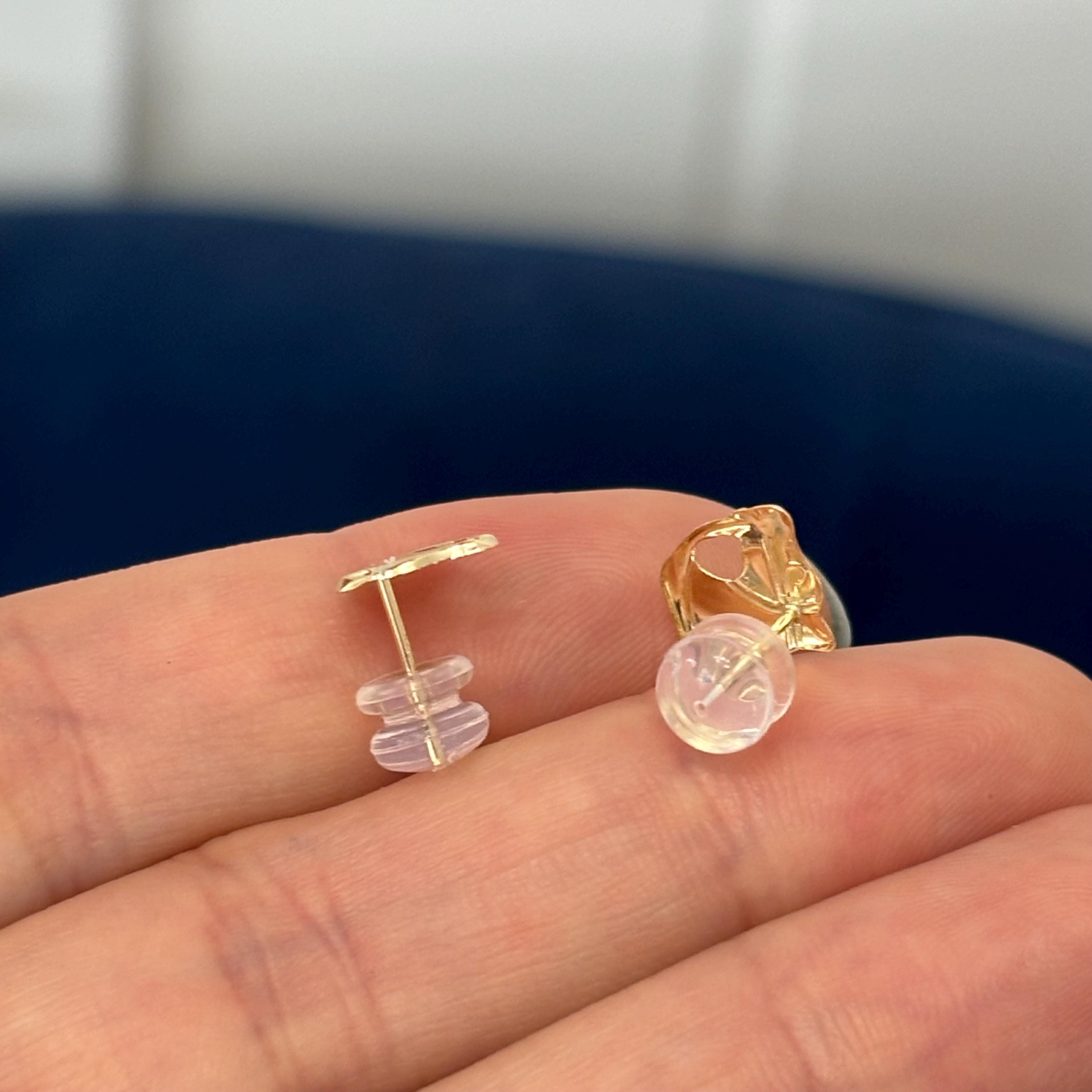 14K Yellow Gold Mini Horse Head Stud Earrings