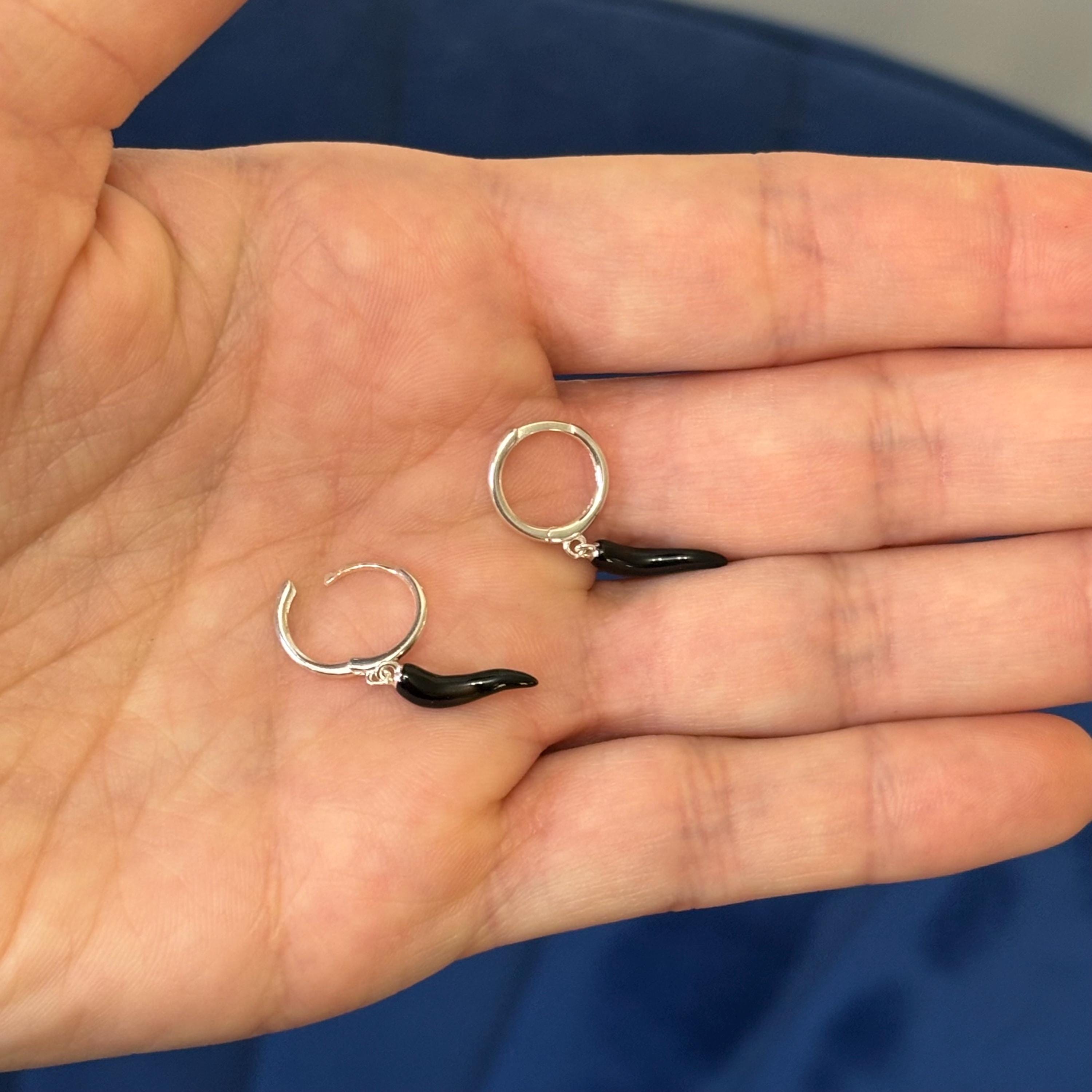 Sterling Silver Hammered Oval Hoop Earrings 11mm x 14mm