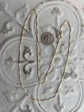 Gold-plated Sterling Silver .90mm Box Chain Necklace