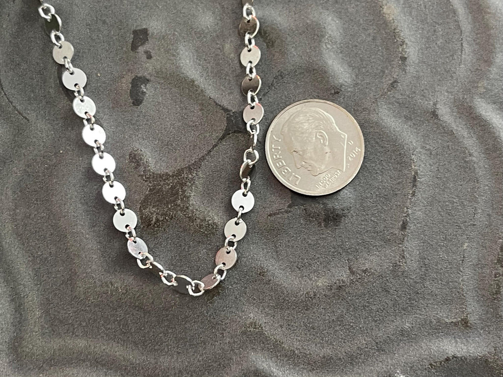 Sterling Silver Circle Link Chain