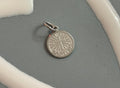 Sterling Silver Cross Baptism Disc Charm